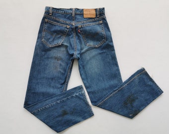 Levis 519 Jeans Distressed Vintage 90s Size 33 Levis 519 Made In USA Denim Jeans Pants Size 32/33x30.5