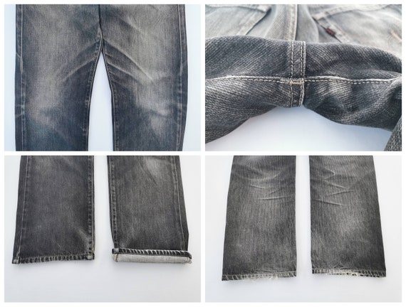 Edwin E Function Jeans Distressed Vintage Size 28… - image 9