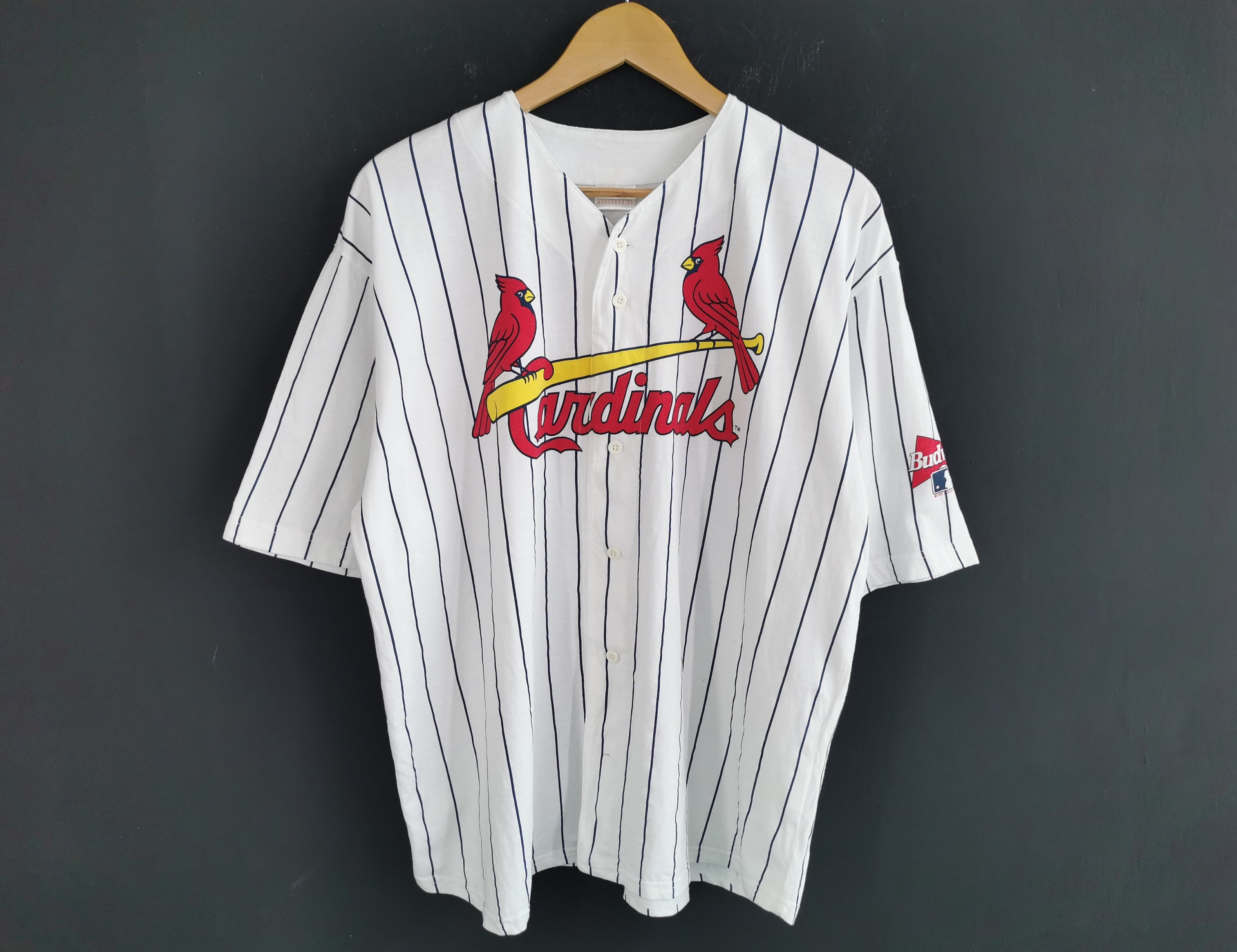 St. Louis Cardinals T-Shirt Mens Sz XL American Flag MLB Genuine Red USA