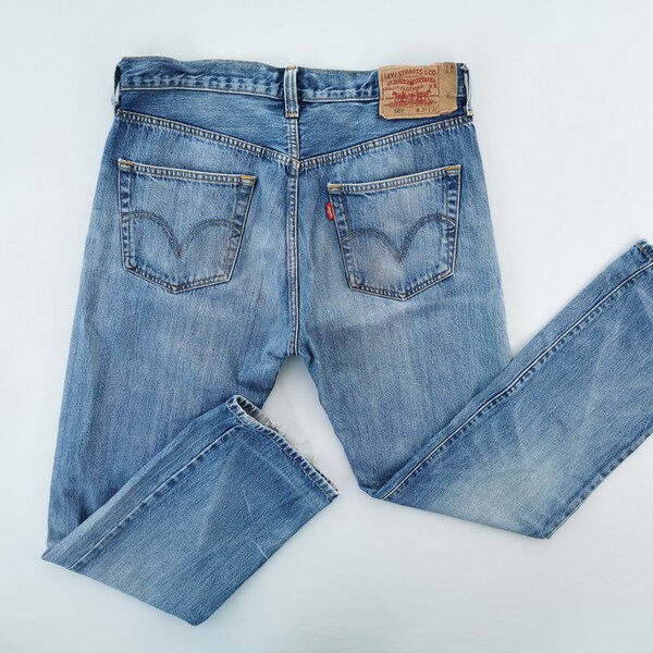 Levis 501 Jeans Distressed Size 34 Levis 501 Denim Jeans Pants Size 33/34x30