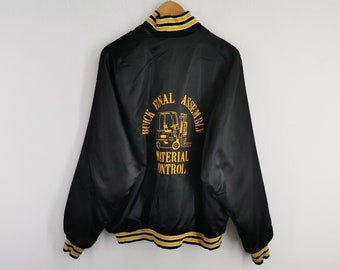 Bulk Final Assembly Jacket Vintage 80's Bulk Final Assembly Union Made Bomber Jacket Size XL
