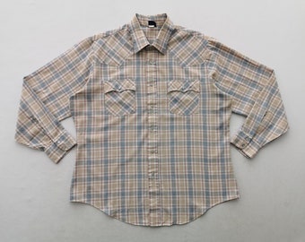 Levis Shirt Vintage 70's Levis Western Button Shirt Size XL