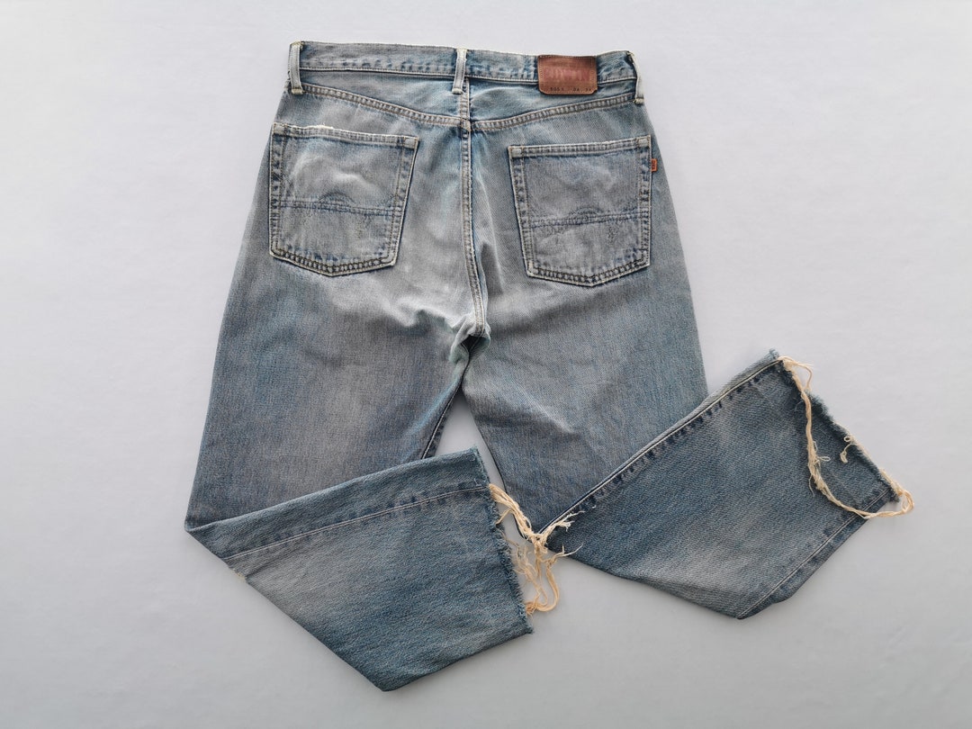 Edwin Jeans Distressed Vintage Edwin 505X Selvedge Denim