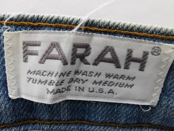 Farah Jeans Distressed Vintage Farah Made In USA … - image 9