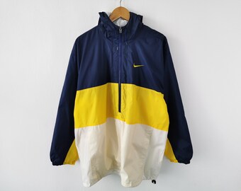 Nike Jacket Vintage 90s Nike Swoosh Color Block Pullover Windbreaker Jacket Size M
