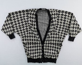 Maggie Mae Jacket Vintage 80's Maggie Mae Pullover Cardigan Size L