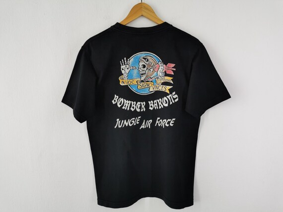 Buzz Rickson Shirt Vintage Buzz Rickson Toyo Enterprise Bomber Barons Jungle Air Force T shirt Made In USA Maat M Etsy Nederland
