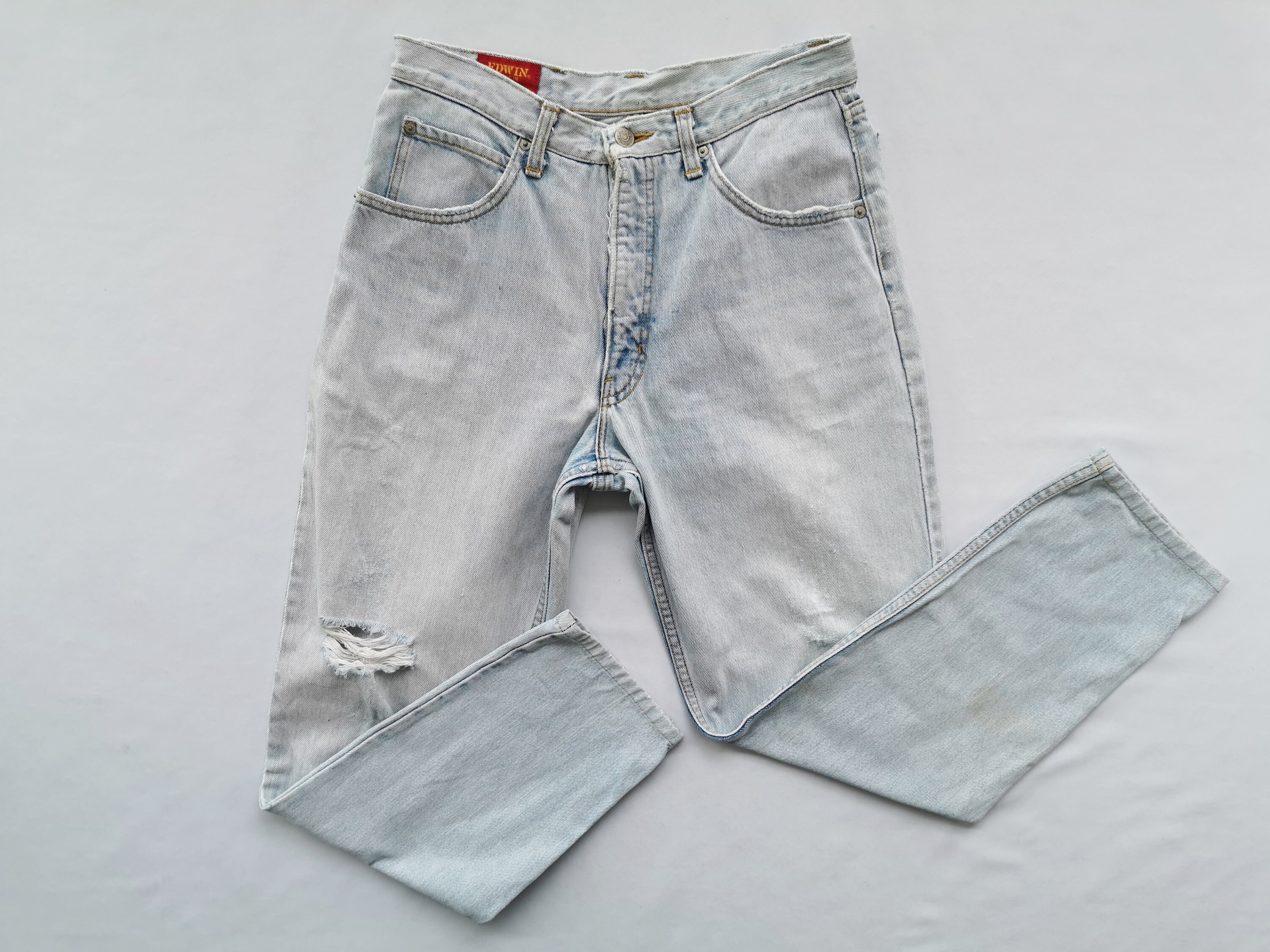 Edwin Jeans Distressed Vintage Size 31 Edwin Made in USA Denim