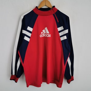 Adidas Jacket Vintage Adidas Pullover Multicolor Track Jacket Size L