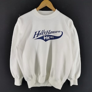 Helly Hansen Sweatshirt Vintage Helly Hansen Big Logo Pullover Sweatshirt Size L