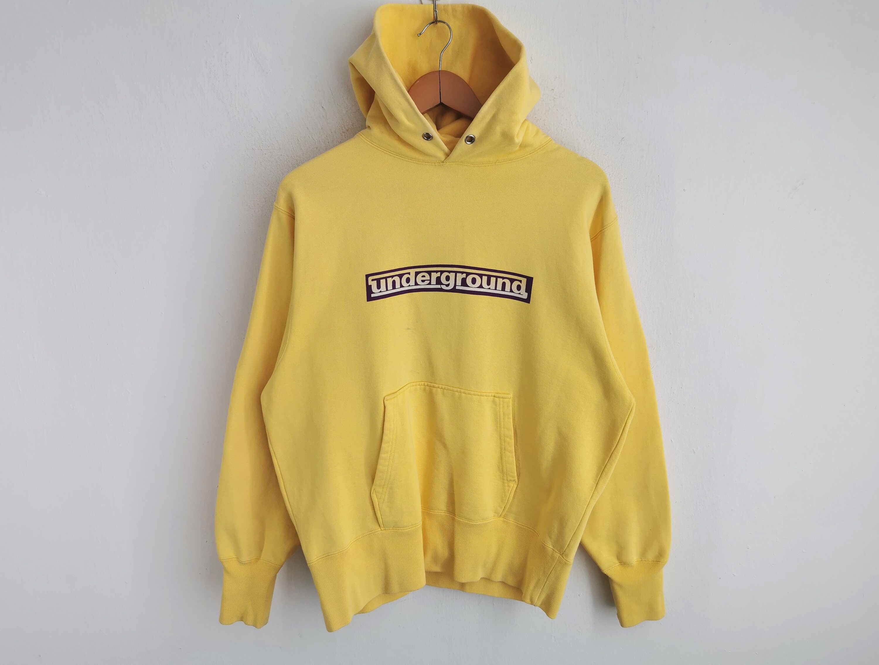Sweat à Capuche Vintage Hook Ups Devilman - Taille XL, Noir, Style Skate Années 90 - Occasion Très Bon état