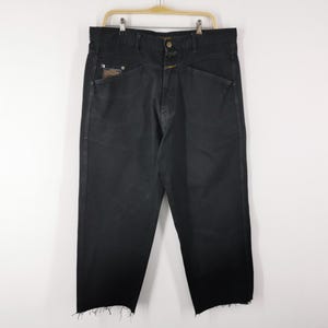 Girbaud Pants Distressed Vintage 90&#39;s Girbaud Cut Off Trouser Pants Made In Japan Size 38