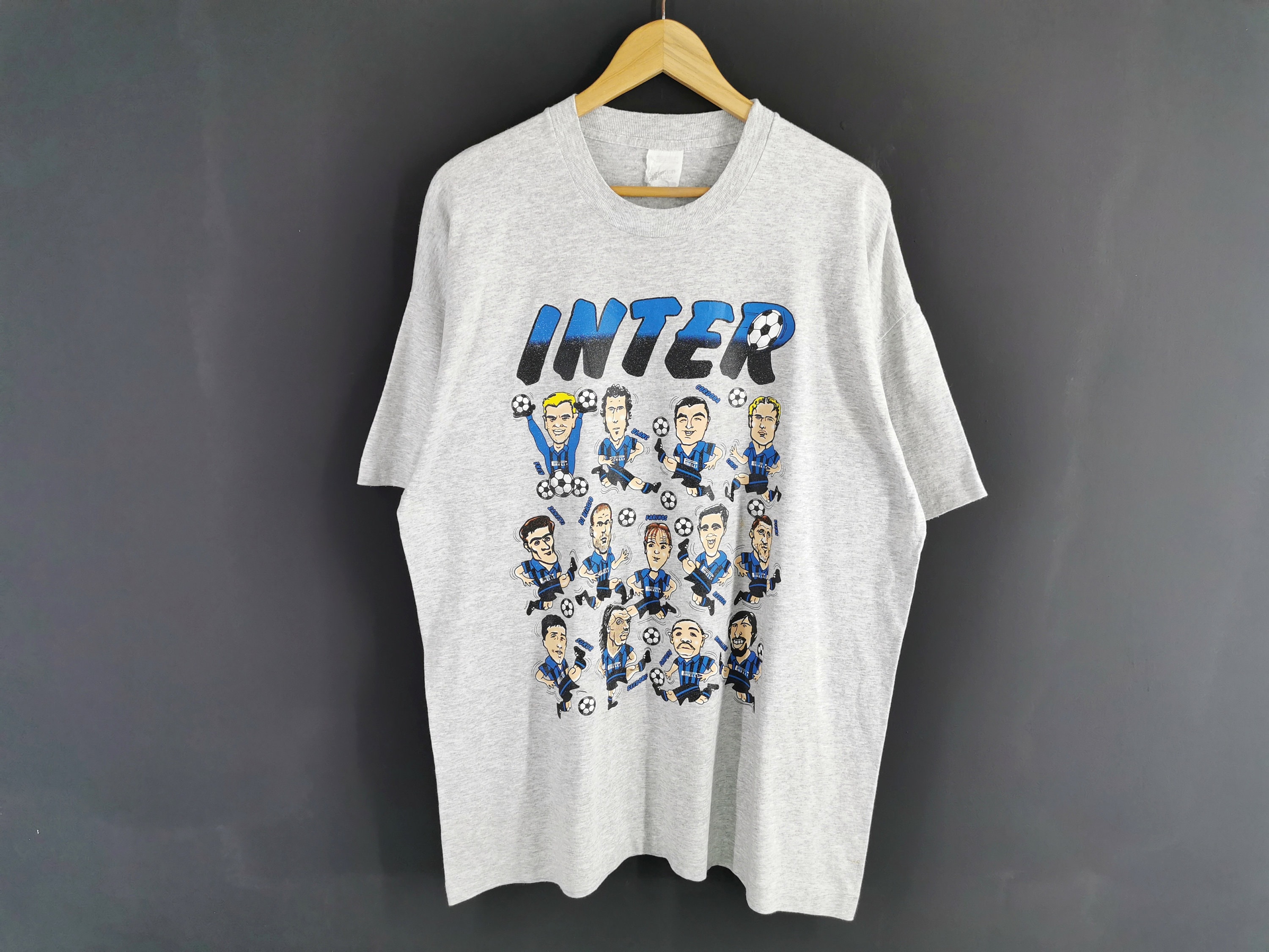 Inter Milan Shirt Vintage Inter Milan  Football Club T Shirt Size XL