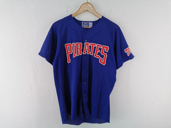 Pirates Mizuno Baseball Jaspo O Shirt Vintage Mizuno Pirates Baseball Shirt Size L