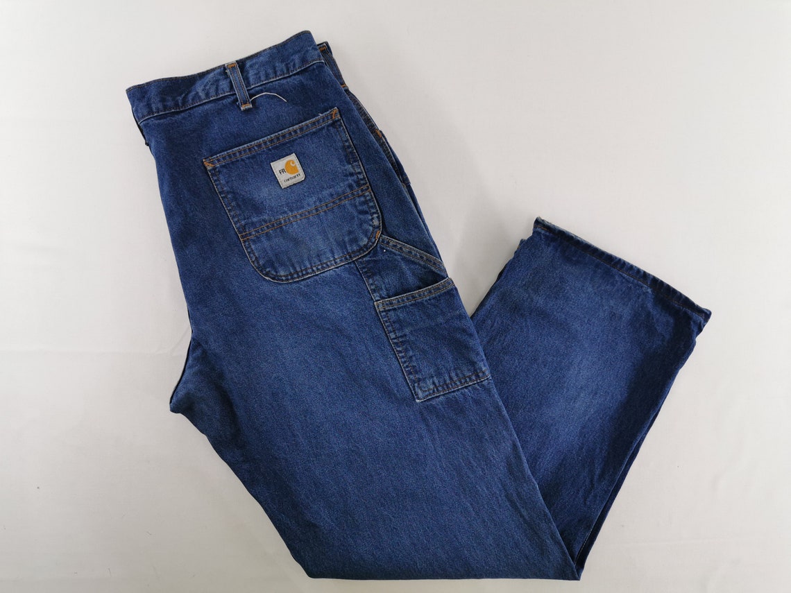 Carhartt Jeans Distressed Vintage Size 38 Carhartt Baggy Etsy