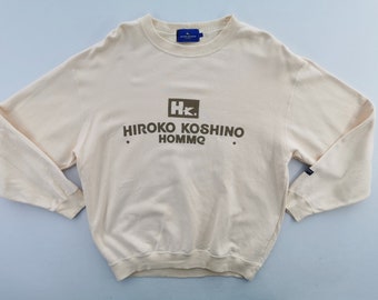 Hiroko Koshino Sweatshirt Vintage Hiroko Koshino Pullover Sweatshirt Size L