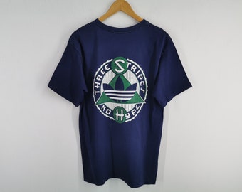 Adidas Shirt Vintage Adidas Made In USA Drei Streifen Kein Hype T-Shirt Größe M