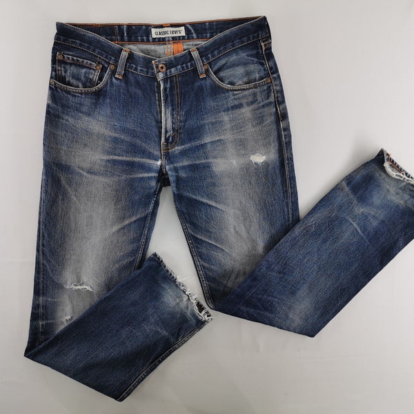 Levis 502 Jeans Distressed Vintage Size 34 Levis 502 Made In Japan Denim Jeans Pants Size 33/34x33.5