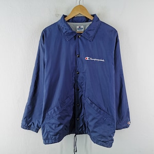 Champion Jacket Vintage Size Jaspo L Champion Spellout Windbreaker Jacket Size XL