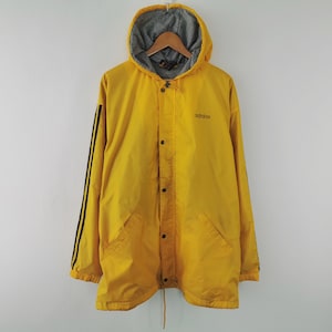 Adidas Jacket Vintage 90s Adidas Hoodie Windbreaker Jacket Size L