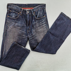 Levis Jeans Vintage 90&#39;s Levis Lot 510 Red Tab Hickory Jeans Pants Made In Japan Size 31/32x30.5