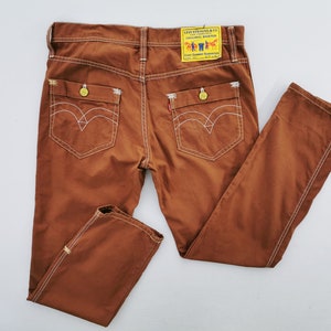 Levis Jeans Vintage Lot 502 Levis Colour Denim Jeans Size 35/36x32