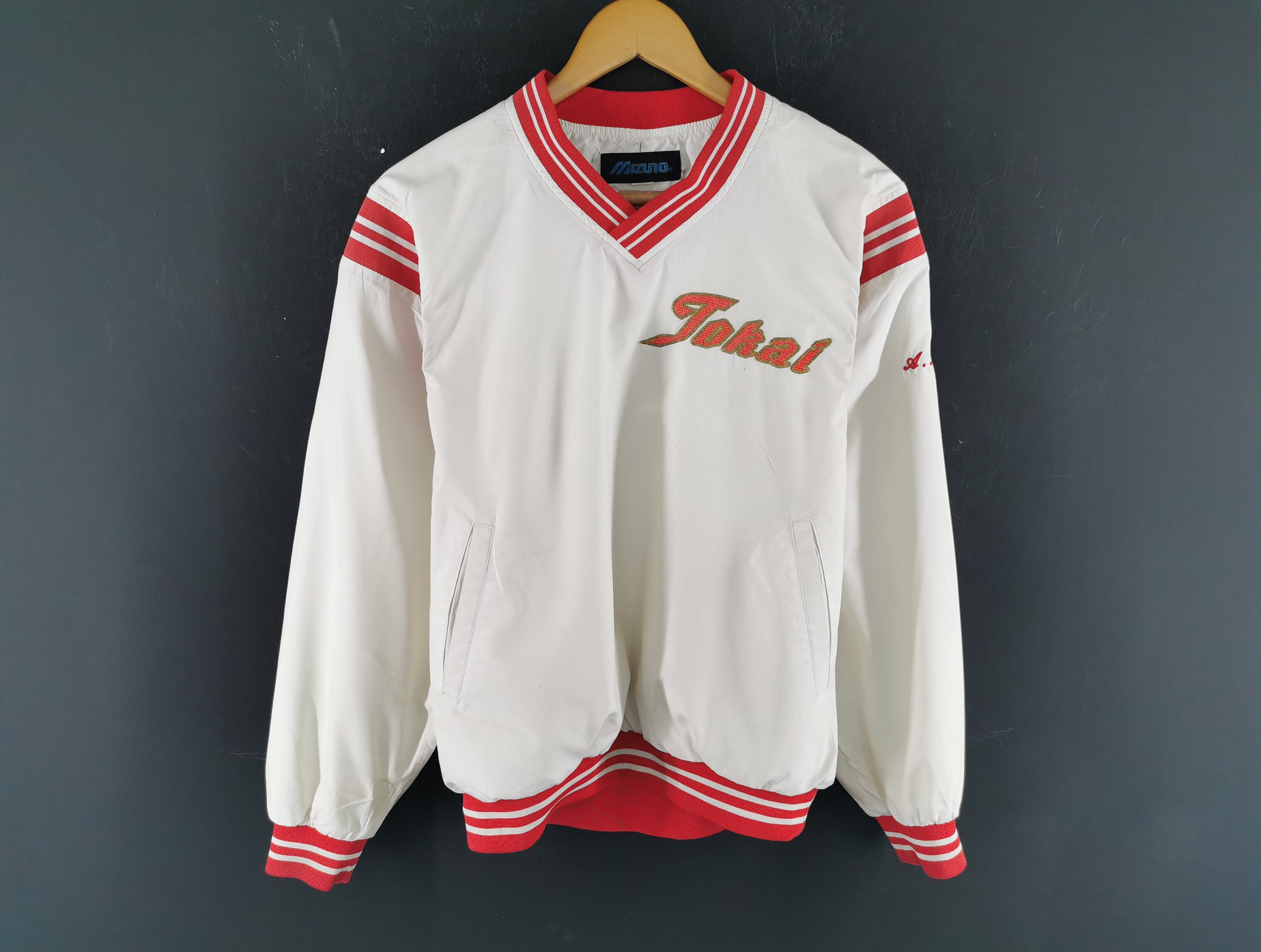Mizuno フード　 Tokai Mizuno Jacket Vintage 90's Mizuno Tokai Logos Windbreaker Pullover