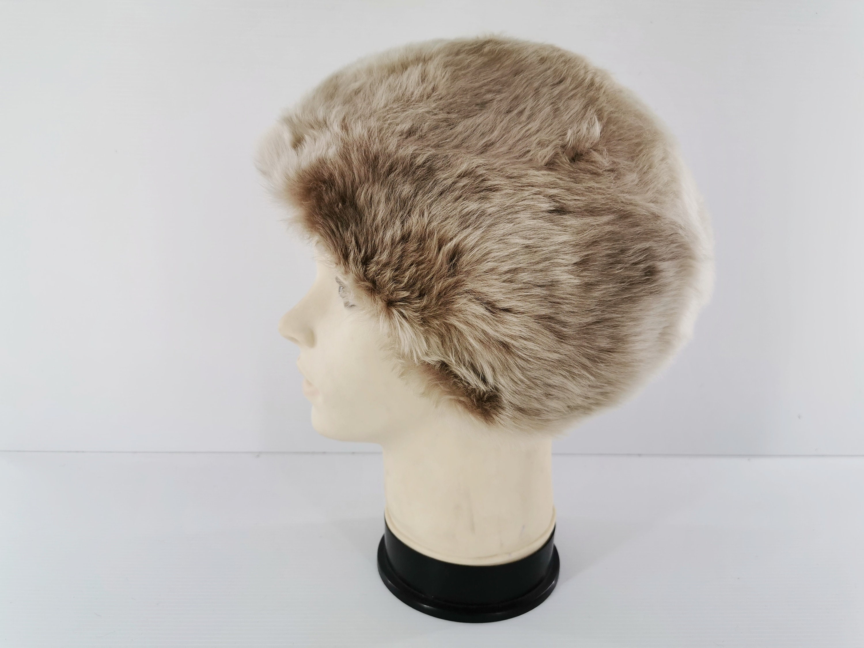 60s FUR Curly Lamb Sheepskin Lambskin Hat - Fluffy Wool Chunky Huge Hat Italian Italian Lamb Fur Hat - Etsy main image 3