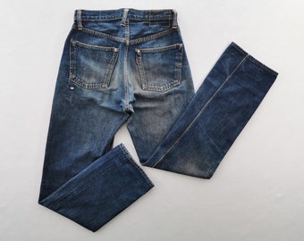 Denime selvedge jeans Distressed vintage denim selvedge jeansbroek maat 27/28 x 32