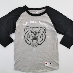 Champion Shirt Champion Contrast Sleeve T Shirt Size M