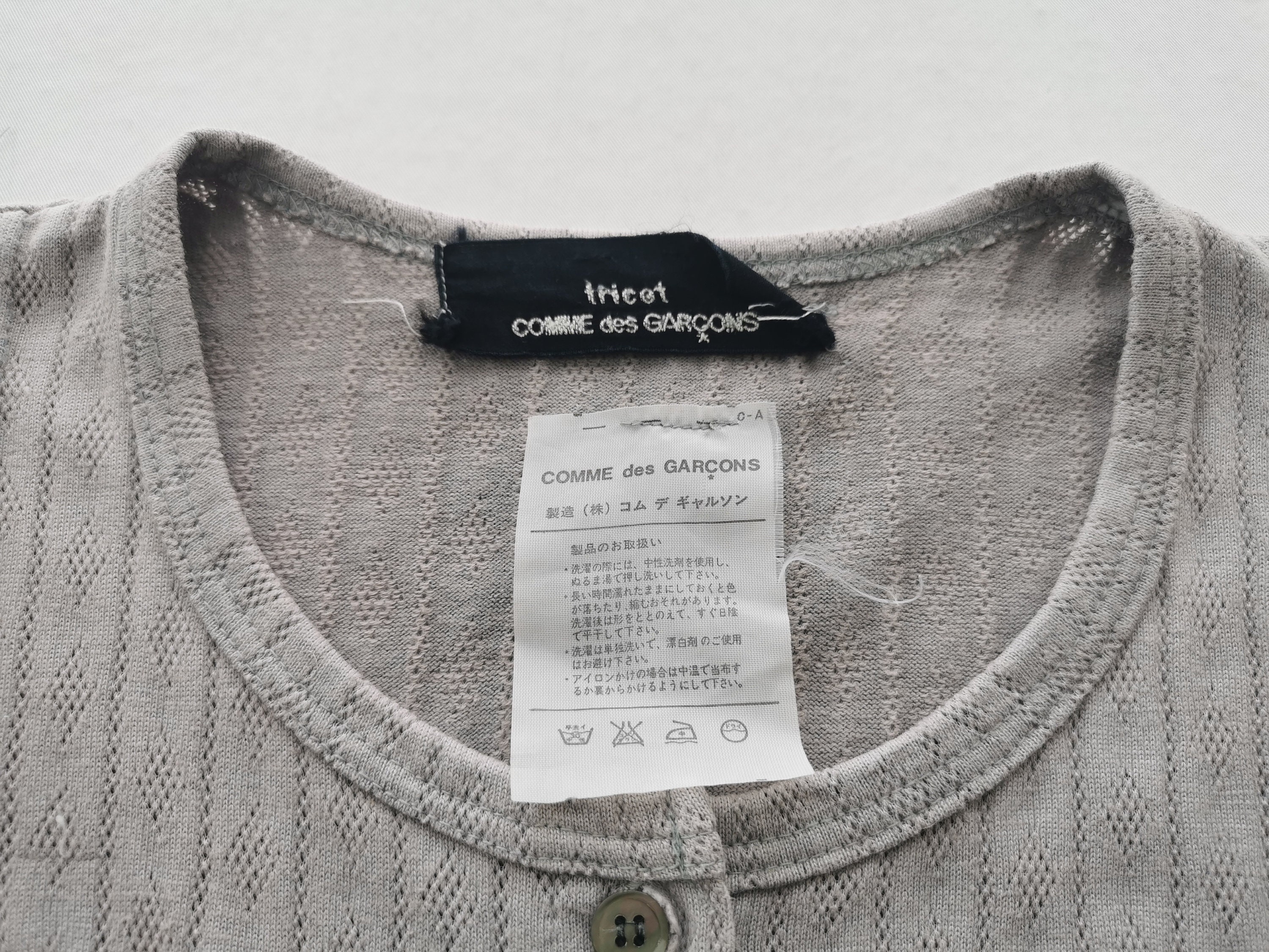 COMME des GARCONS【Knit】90's COMME des GARCONS HOMME PLUS Metallic Knit Sweater Silver S