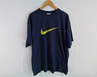 Nike Shirt Vintage 90s Nike Swoosh Big Logo T Shirt Size L