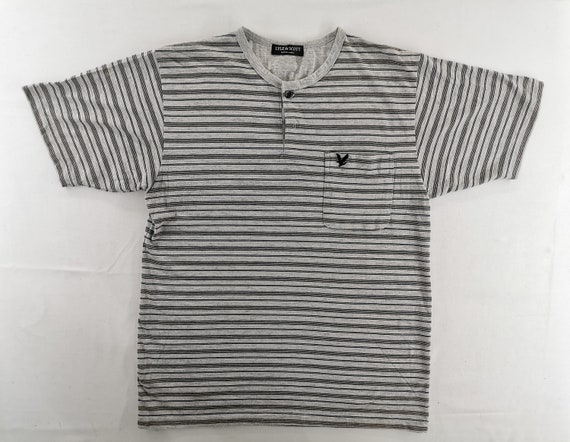 Lyle & Scott Shirt Lyle and Scott Black Label Striped T Shirt - Etsy