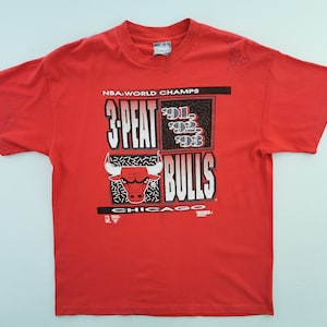 Chicago Bulls Shirt Vintage Chicago Bulls NBA Basketball T Shirt Made In USA Size XL
