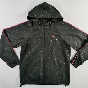 Mickey Mouse Jacket Mickey Mouse Disney Over Print Hoodie Windbreaker Jacket Size M