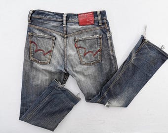 Edwin Jeans Vintage Edwin Lot 503 Blue Trip Denim Jeans Made in