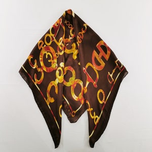 Celine Scarf Vintage Celine Baroque Pattern Silk Scarf 35&quot; X 35&quot;