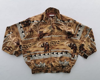 Sofyyne Jacket Vintage Sofyyne Over Print Windbreaker Jacket Size M