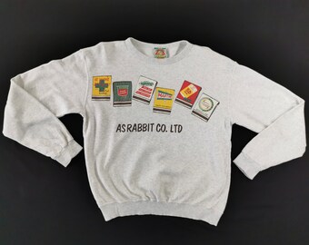 As Rabbit Sweatshirt Vintage Rabbit As Rabbit Co Pullover Sweatshirt Size M