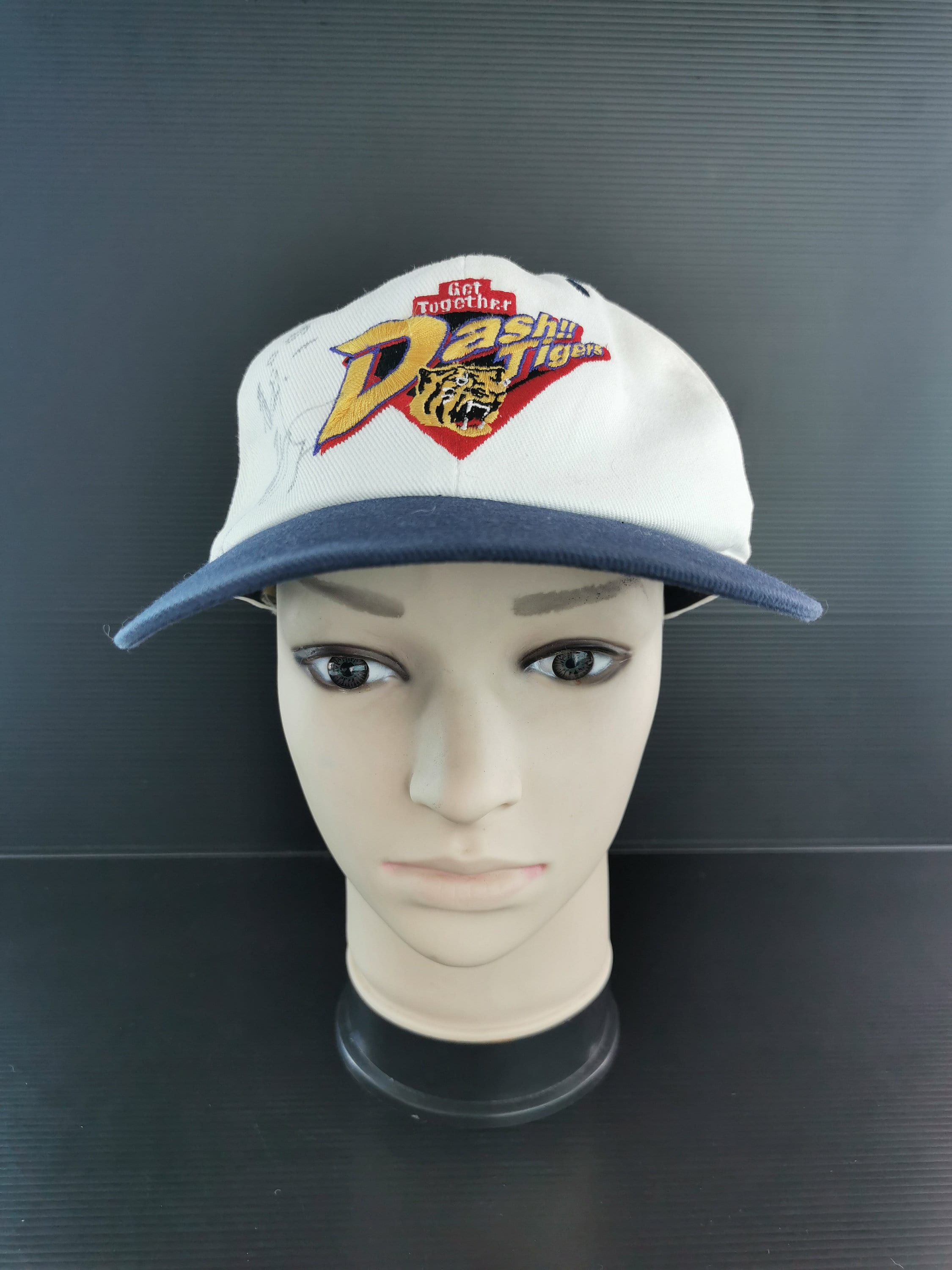 Dash Tigers Cap Vintage Dash Hanshin Tigers Made in Japan Hat Cap