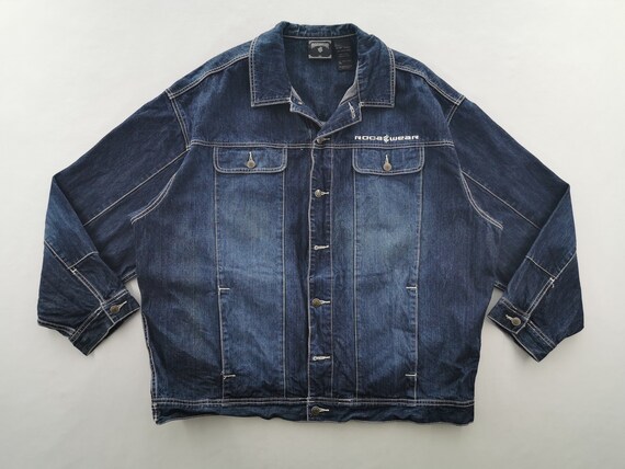 Roca Wear Jacket Vintage Roca Wear Denim Jeans Jacket Size 3XL
