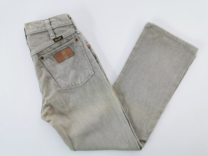 Wrangler Jeans Distressed Vintage Size 28 Wrangler Made In USA Denim Jeans Pants Size 27/28x33 image 3