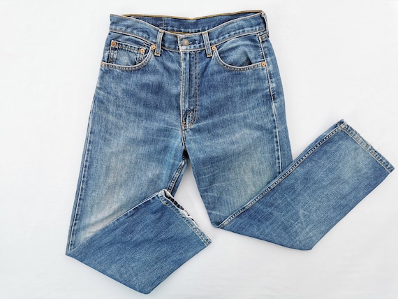 Levis 512 Jeans Distressed Vintage Levis 512 Denim Jeans Pants Size 31 32x30 Etsy