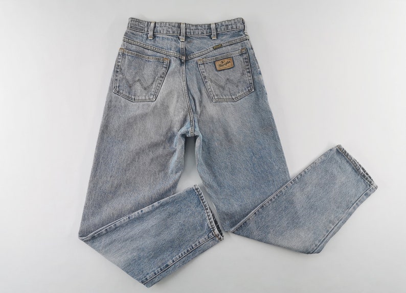Spodnie jeansowe Wrangler Jeans w stylu vintage, zniszczone, rozmiar 29/30x31 zdjęcie 2