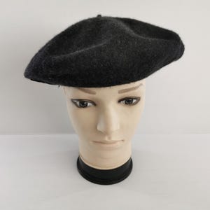 Vintage Borsalino Italian Classic Black Beret in Wool BORSALINO BERET 100% WOOL – MADE IN ITALY | eBay main image 2