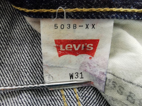 Levis Jeans Distressed Vintage Size 31 Levis 503 … - image 7
