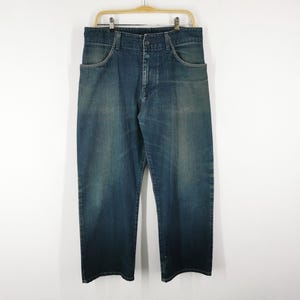 Levis Jeans Distressed Vintage 90&#39;s Levis Denim Jeans Pants Made In Japan Size 32