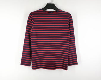 Saint James Shirt Vintage 90&#39;s Saint James Stripe Longsleeve T Shirt Size S