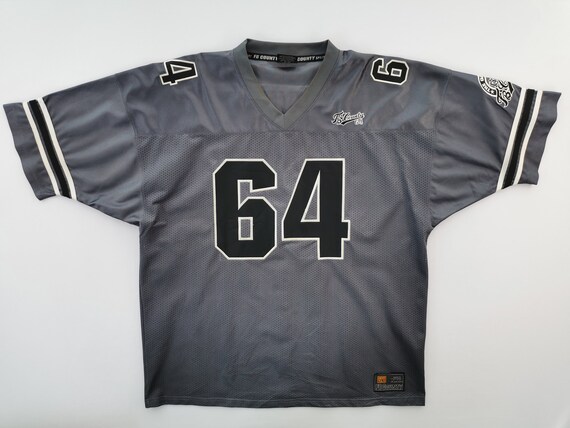 ユニフォーム FB County FB County Shirt Vintage FB County Mesh Jersey Shirt Size 2XL
