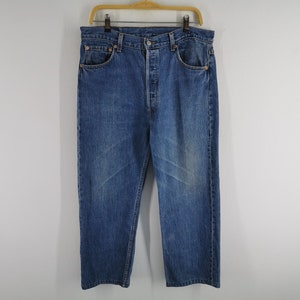 Levis Jeans Distressed Vintage Levis Lot 501 Denim Jeans Made In USA Size 35/36x35